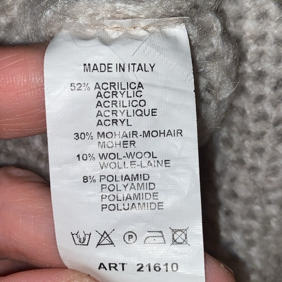 Super soft mohair blend drawstring sleeves sweater - Picture 6 of 7